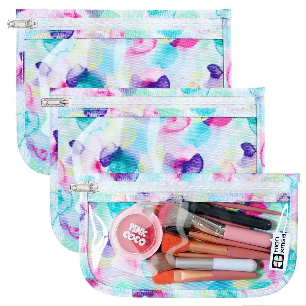 Tsa Approved Toiletry Bag, Set Of 3 Clear Travel Toiletry Bag Quart Size😏
